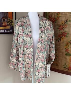 Vintage NWT Oversized Floral Blazer